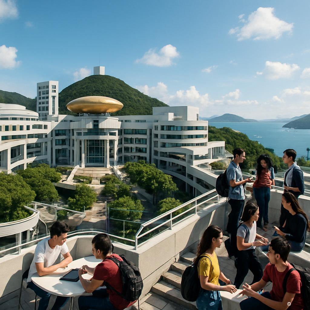 香港科技大学校园全景图