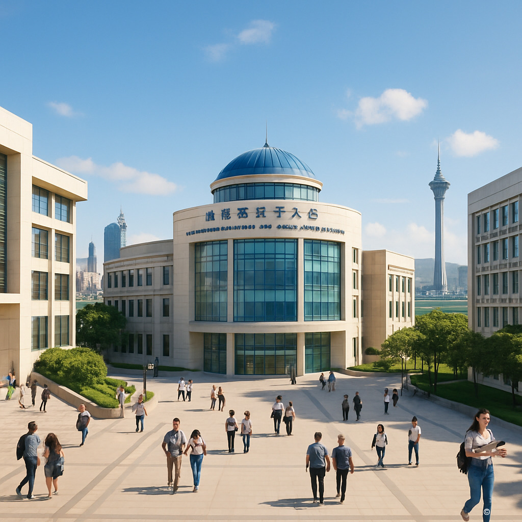 澳门科技大学校园全景图